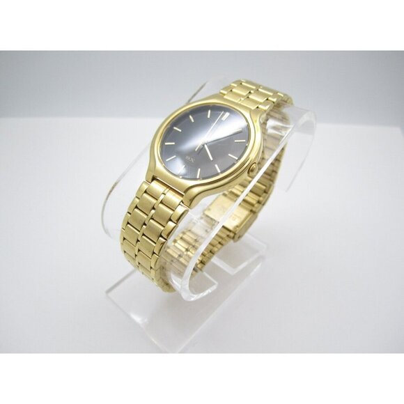 1992 Vtg Seiko SX 3M Quartz WR Analog 34mm Round Watch (H742) "New Battery" - Picture 6 of 11